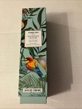 Johnny Was Bohemian Bloom Room Mist - Teal & Olive Green